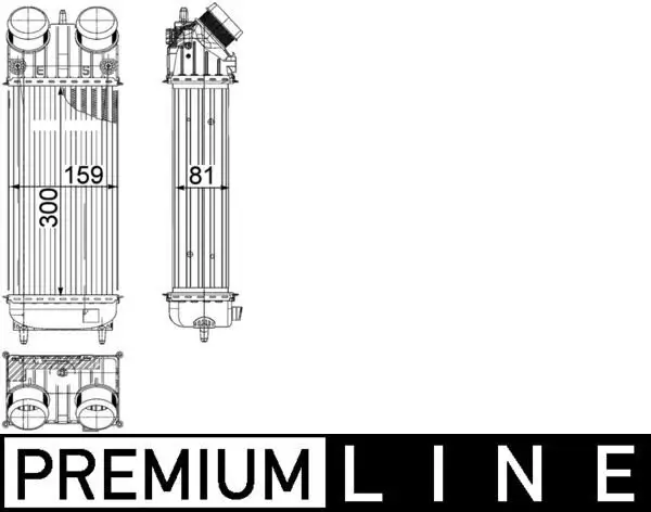 Ladeluftkühler MAHLE CI 418 000P