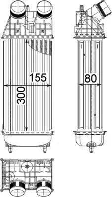 Ladeluftkühler MAHLE CI 419 000P