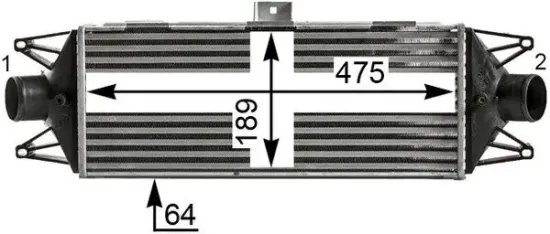Ladeluftkühler MAHLE CI 439 000P Bild Ladeluftkühler MAHLE CI 439 000P