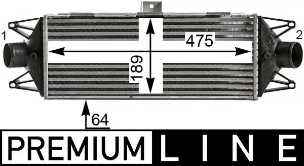 Ladeluftkühler MAHLE CI 439 000P
