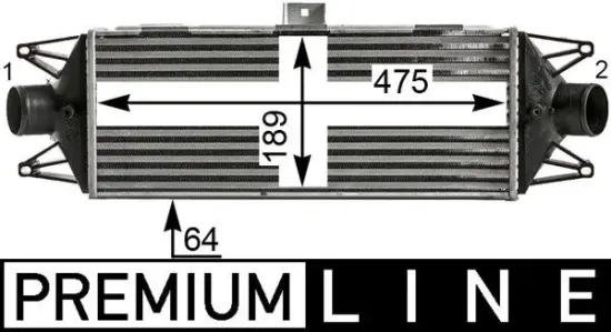 Ladeluftkühler MAHLE CI 439 000P Bild Ladeluftkühler MAHLE CI 439 000P