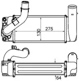 Ladeluftkühler MAHLE CI 461 000P