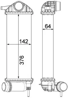 Ladeluftkühler MAHLE CI 477 000P Bild Ladeluftkühler MAHLE CI 477 000P