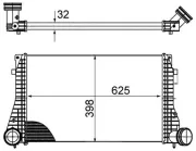 Ladeluftkühler MAHLE CI 482 000S