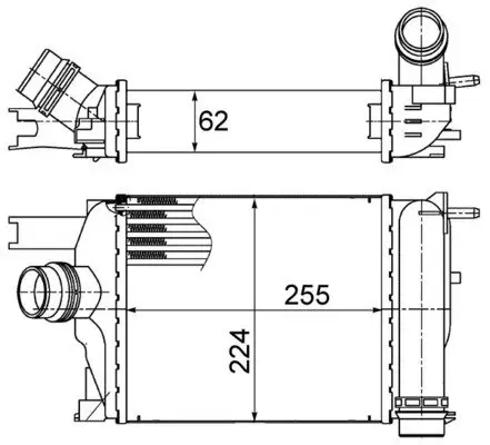 Ladeluftkühler MAHLE CI 497 000S