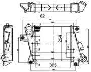 Ladeluftkühler MAHLE CI 508 000S