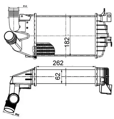 Ladeluftkühler MAHLE CI 510 000S