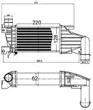 Ladeluftkühler MAHLE CI 514 000S