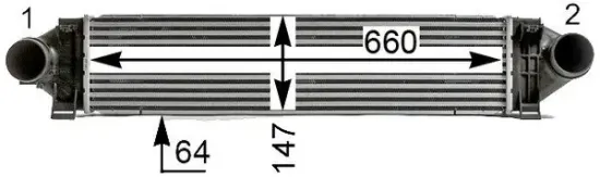 Ladeluftkühler MAHLE CI 532 000P Bild Ladeluftkühler MAHLE CI 532 000P