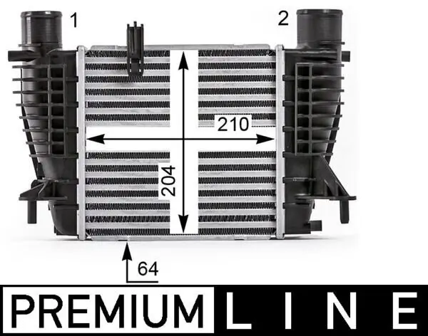 Ladeluftkühler MAHLE CI 533 000P
