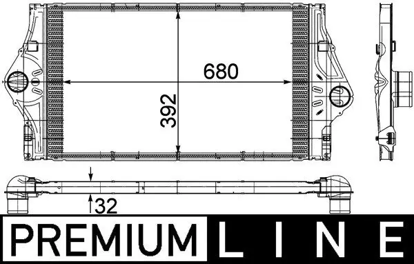 Ladeluftkühler MAHLE CI 59 000P
