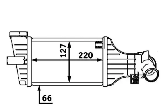 Ladeluftkühler MAHLE CI 71 000P Bild Ladeluftkühler MAHLE CI 71 000P