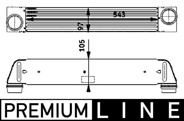 Ladeluftkühler MAHLE CI 79 000P