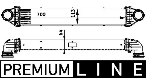 Ladeluftkühler MAHLE CI 84 000P