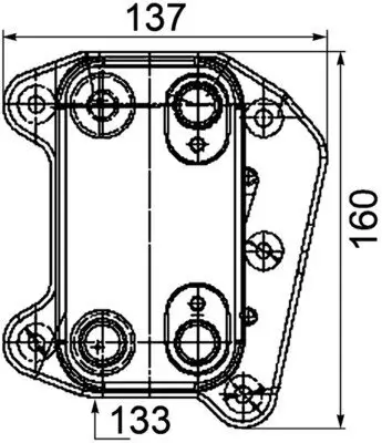 Ölkühler, Motoröl MAHLE CLC 104 000P Bild Ölkühler, Motoröl MAHLE CLC 104 000P