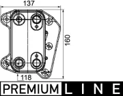 Ölkühler, Motoröl MAHLE CLC 105 000P