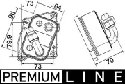 Ölkühler, Motoröl MAHLE CLC 107 000P