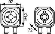 Ölkühler, Motoröl MAHLE CLC 164 000S