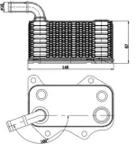 Ölkühler, Motoröl MAHLE CLC 174 000S