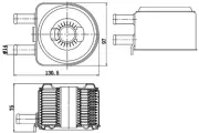 Ölkühler, Motoröl MAHLE CLC 176 000S