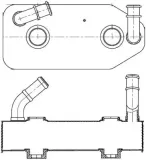 Ölkühler, Automatikgetriebe MAHLE CLC 178 000S