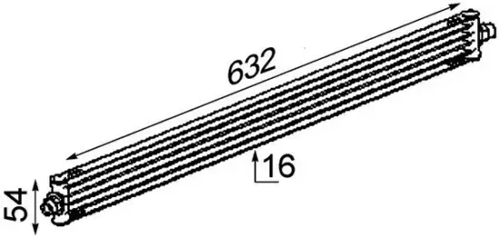 Ölkühler, Automatikgetriebe MAHLE CLC 17 000P Bild Ölkühler, Automatikgetriebe MAHLE CLC 17 000P