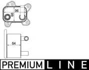 Ölkühler, Automatikgetriebe MAHLE CLC 183 000P