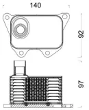 Ölkühler, Motoröl MAHLE CLC 185 000S
