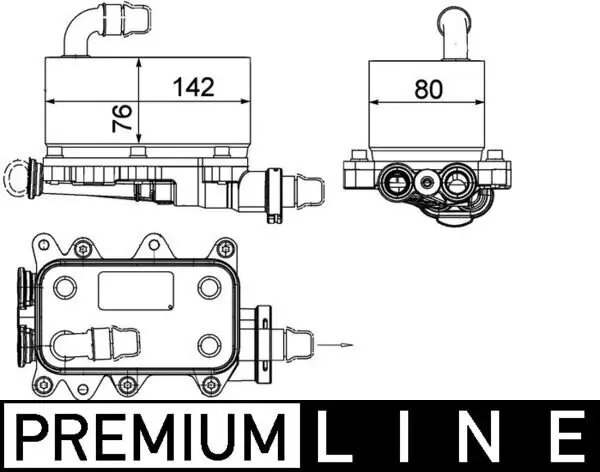 Ölkühler, Automatikgetriebe MAHLE CLC 18 000P