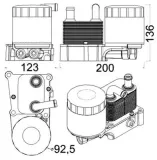 Ölkühler, Motoröl MAHLE CLC 191 000S
