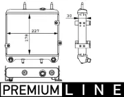 Ölkühler, Motoröl MAHLE CLC 28 000P