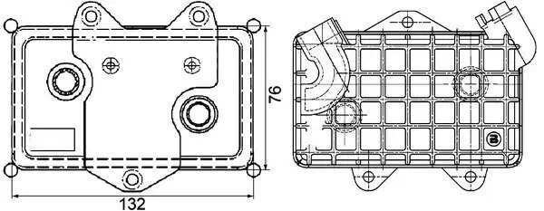 Ölkühler, Motoröl MAHLE CLC 36 000P