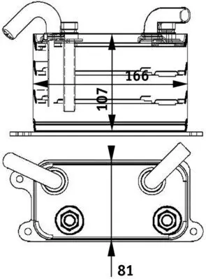 Ölkühler, Automatikgetriebe MAHLE CLC 62 000P Bild Ölkühler, Automatikgetriebe MAHLE CLC 62 000P