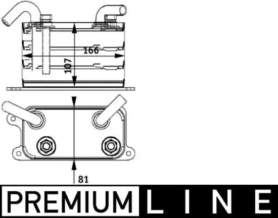 Ölkühler, Automatikgetriebe MAHLE CLC 62 000P Bild Ölkühler, Automatikgetriebe MAHLE CLC 62 000P