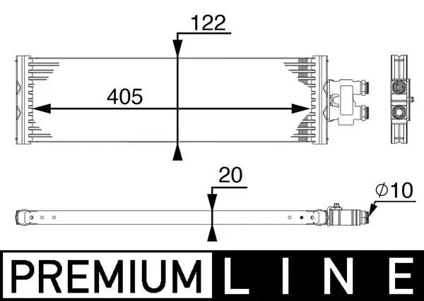 Ölkühler, Automatikgetriebe MAHLE CLC 64 000P