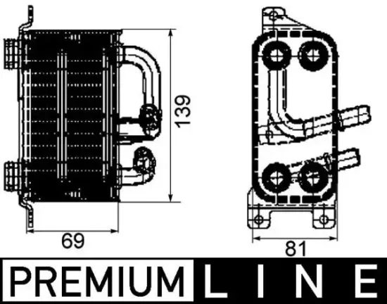 Ölkühler, Motoröl MAHLE CLC 66 000P Bild Ölkühler, Motoröl MAHLE CLC 66 000P