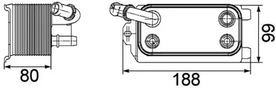 Ölkühler, Automatikgetriebe MAHLE CLC 72 000P Bild Ölkühler, Automatikgetriebe MAHLE CLC 72 000P