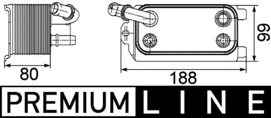 Ölkühler, Automatikgetriebe MAHLE CLC 72 000P Bild Ölkühler, Automatikgetriebe MAHLE CLC 72 000P