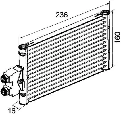 Ölkühler, Automatikgetriebe MAHLE CLC 74 000P Bild Ölkühler, Automatikgetriebe MAHLE CLC 74 000P