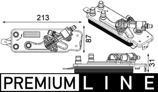 Ölkühler, Automatikgetriebe MAHLE CLC 90 000P Bild Ölkühler, Automatikgetriebe MAHLE CLC 90 000P