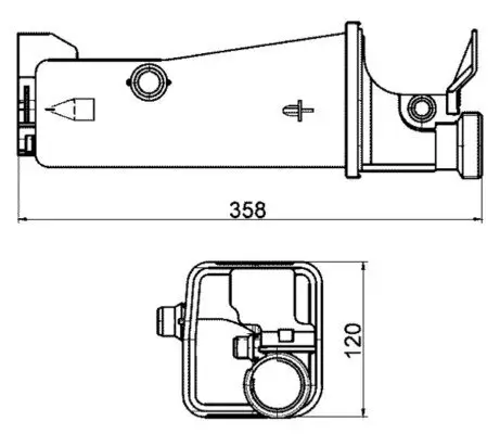 Ausgleichsbehälter, Kühlmittel MAHLE CRT 2 000S Bild Ausgleichsbehälter, Kühlmittel MAHLE CRT 2 000S