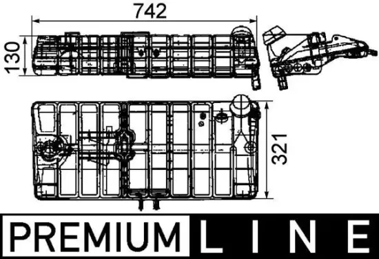 Ausgleichsbehälter, Kühlmittel MAHLE CRT 40 000P Bild Ausgleichsbehälter, Kühlmittel MAHLE CRT 40 000P