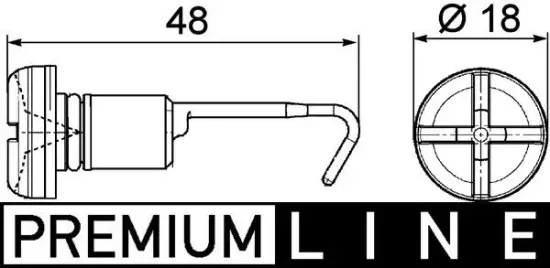 Schraube, Kühlerverschluss MAHLE CRX 49 000P Bild Schraube, Kühlerverschluss MAHLE CRX 49 000P