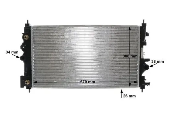 Kühler, Motorkühlung MAHLE CR 1011 000S Bild Kühler, Motorkühlung MAHLE CR 1011 000S