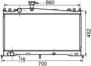 Kühler, Motorkühlung MAHLE CR 1020 000S