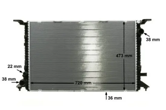 Kühler, Motorkühlung MAHLE CR 1023 000P Bild Kühler, Motorkühlung MAHLE CR 1023 000P