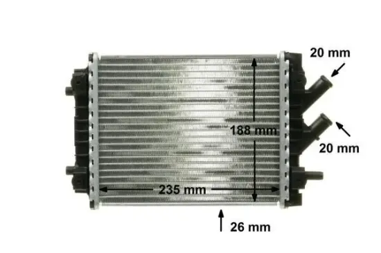 Kühler, Motorkühlung MAHLE CR 1024 000P Bild Kühler, Motorkühlung MAHLE CR 1024 000P