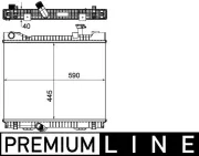 Kühler, Motorkühlung MAHLE CR 1045 000P