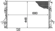 Kühler, Motorkühlung MAHLE CR 1061 000P