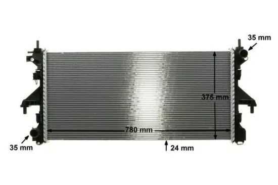 Kühler, Motorkühlung MAHLE CR 1068 000P Bild Kühler, Motorkühlung MAHLE CR 1068 000P